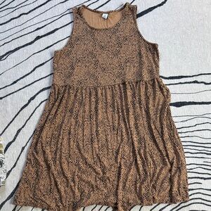 Old Navy Brown and Black Casual Dress